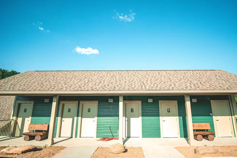 bathhouse at Smoky Mountain campground