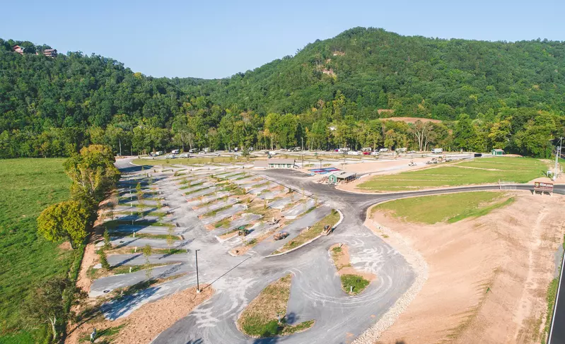 campsites at Smoky Mountain campground