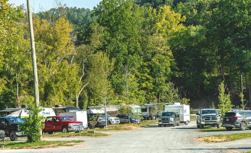 RV campsites at Smoky Mountain campground