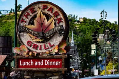 the park grill sign