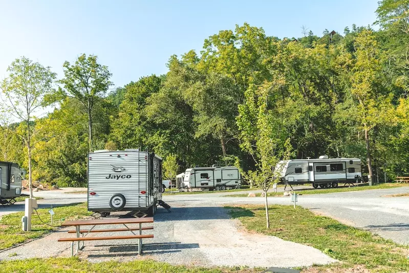 RV sites at River Cove