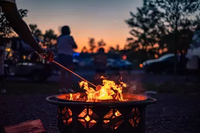 River Cove Campground fire pit